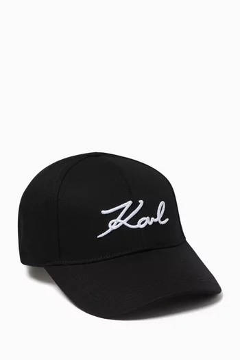 K/Signature Cap in Cotton