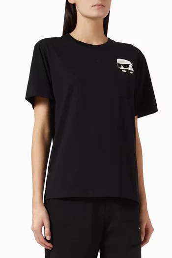 Peak-a-Boo T-shirt in Organic-cotton