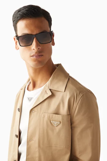 Rectangle Sunglasses in Acetate