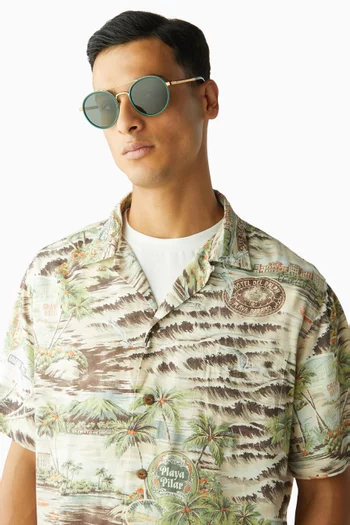 PH Round Sunglasses in Metal