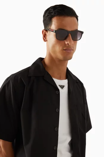 Rectangle Sunglasses in Acetate