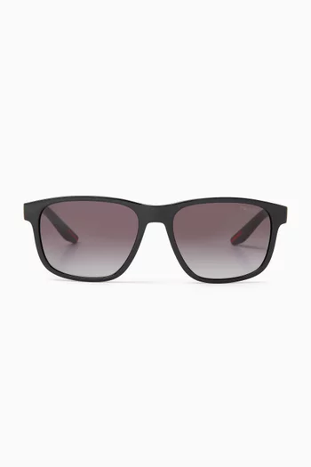 Rectangle Sunglasses in Acetate