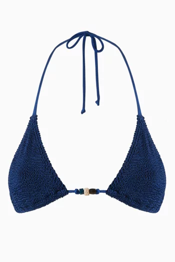 Beaded Ingrid Triangle Bikini Top