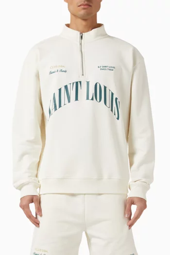 F&F Saint Louis Zip Sweatshirt in French Terry