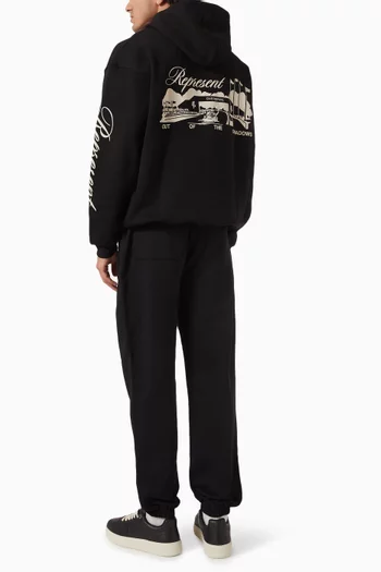 كنزة بغطاء رأس ريس واي قطن جيرسيه