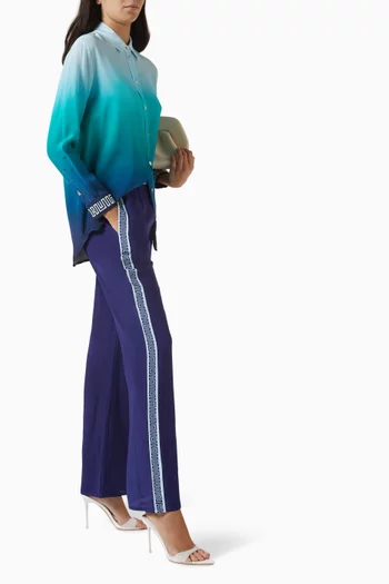 Contrast-trimmed Pants