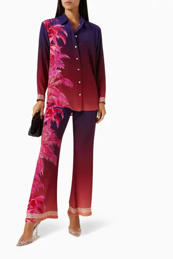 Midnight Printed Shirt in Silk