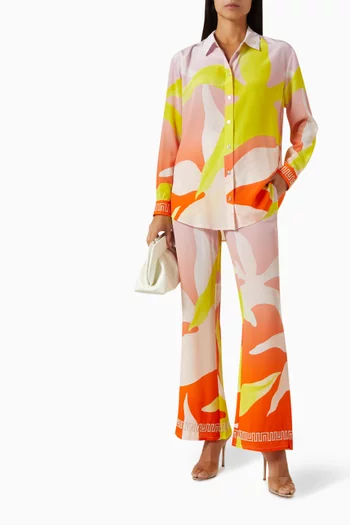 Dawn Oversized Floral Shirt in Silk