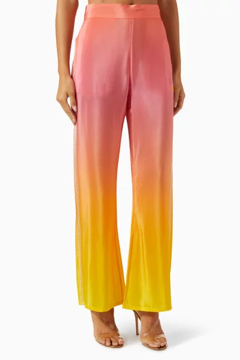 بنطال هافانا دون بألوان متدرجة حرير