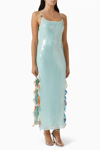 Murex Sequinned Maxi Dress