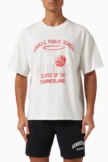 024 Basketball Boxy T-shirt in Cotton