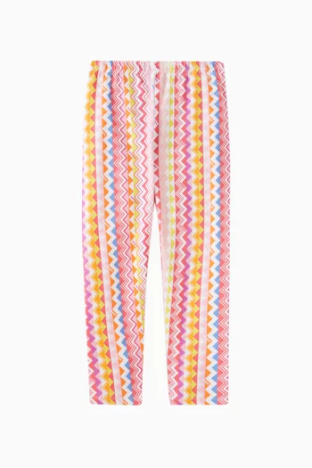 Chevron Leggings in Jersey
