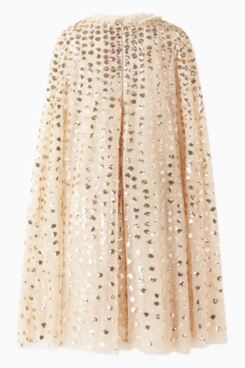 Raindrop Cape Dress