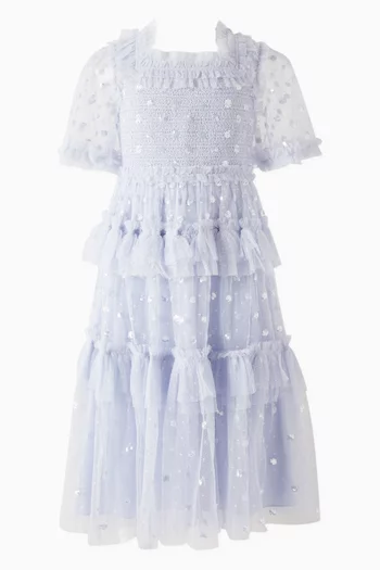 Sequins Smocked Dress