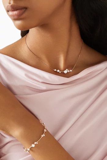 Constella Tennis Bracelet in Rose-gold Plated Metal