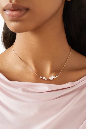 Constella Bar Necklace in Rose Gold-plated Metal