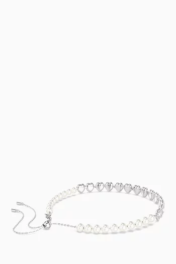 x Ariana Grande Heart Choker Necklace in Rhodium-plated Metal