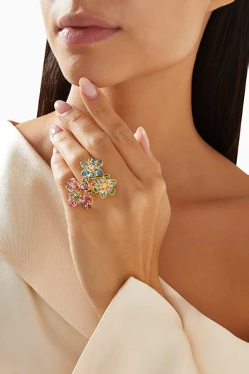 Idyllia Ring in Gold-tone Metal
