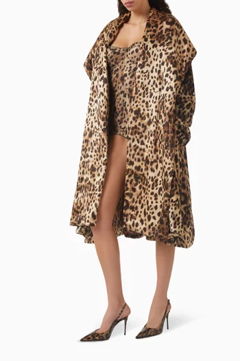 Dolce&Gabbana x SKIMS Silk Robe Cape