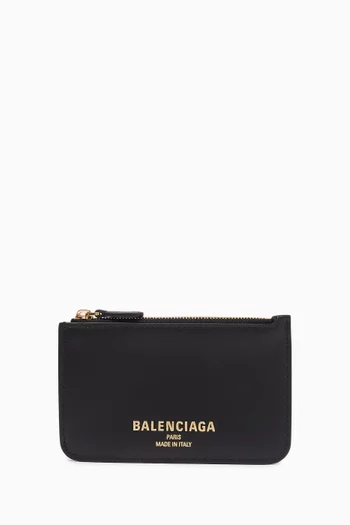 Cash 2.0 Long Coin & Card Holder in Smooth Calfskin