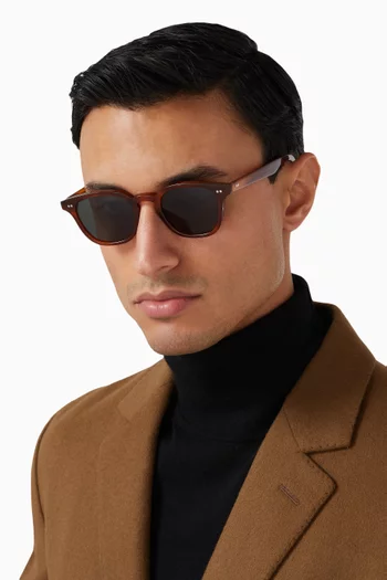 River Round Sunglasses in Bio-acetate