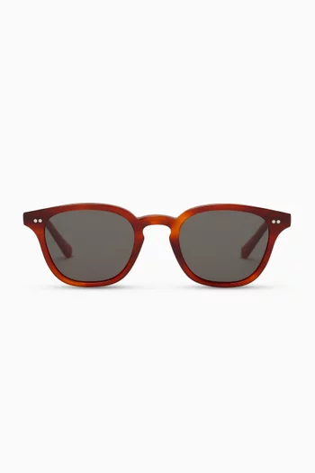 River Round Sunglasses in Bio-acetate