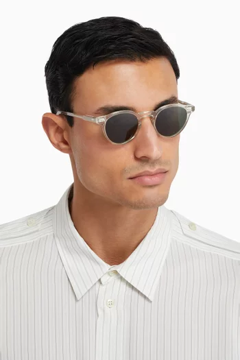 Forest Round Sunglasses in Bio-acetate