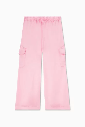 Cargo Pants in Satin