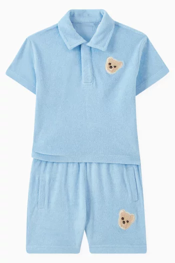 شورت بطبعة دب قطن تيري