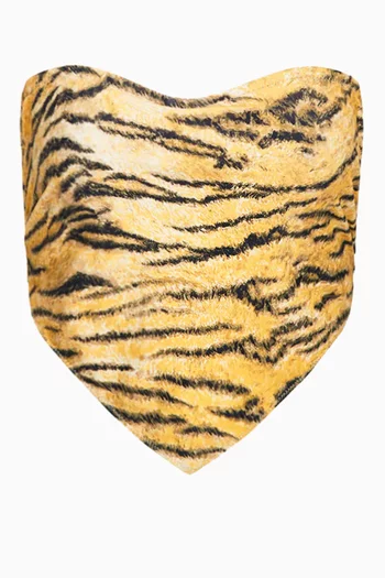 بلوزة بنمط وشاح إيكونيل مطاطي