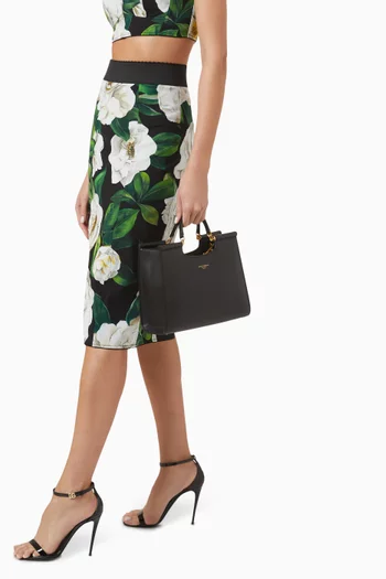 Small Sicily Shopper Tote Bag in Nappa