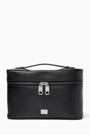 Wash Bag in Leather