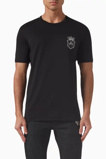 Heraldic Emblem T-shirt in Cotton