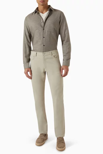 Irving Pocket Shirt in Fade Twill