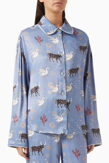 Pastelle Oversized Shirt in Viscose