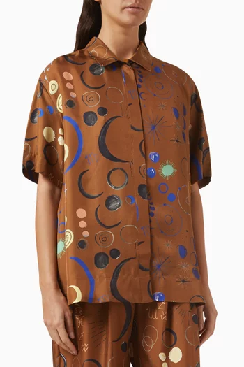 Montauk Shirt in Silk Twill