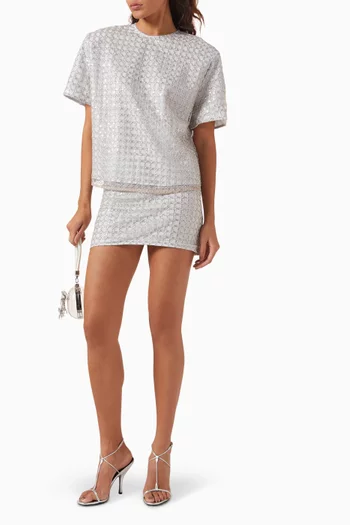 Beaded Oversized Top