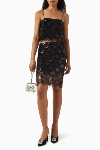 Sequin Crop Top