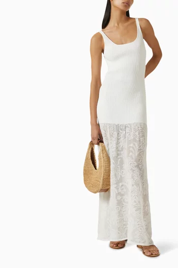 Rissa Maxi Dress in Cotton-blend
