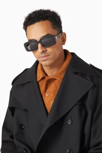 Triomphe Rectangle Sunglasses in Acetate