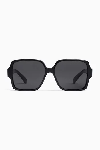 Triomphe Square Sunglasses in Acetate