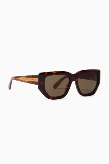Geometric Sunglasses in Acetate