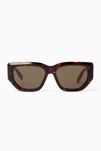 Geometric Sunglasses in Acetate