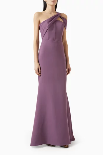 One-shoulder Maxi Dress
