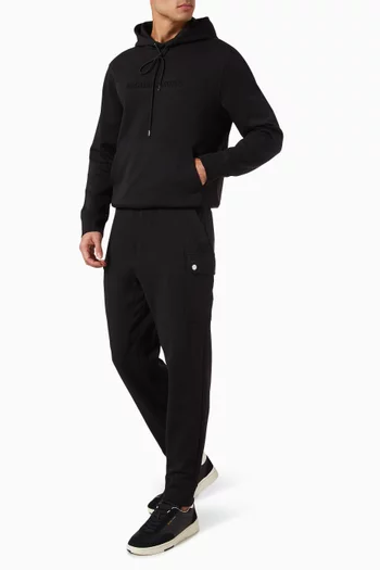 Knit Drawstring Sweatpants in Cotton-blend