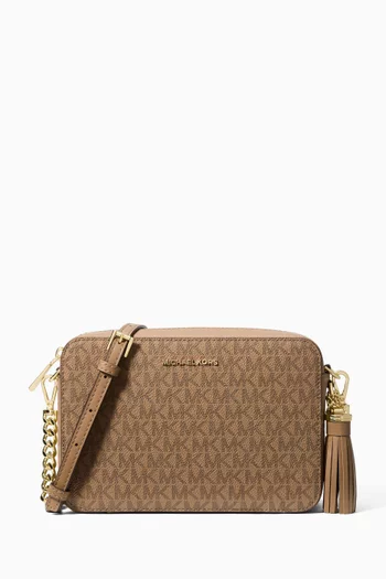 Medium Jet Set Camera Crossbody Bag in Coated-canvas