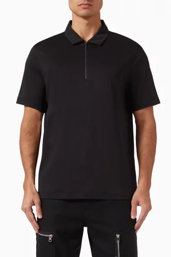Half-zip Polo Shirt in Cotton