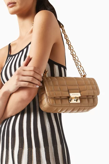 Small Tribeca Shoulder Bag in Quilted Leather