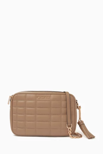 Medium Jet Set Crossbody Bag in Quilted Leather