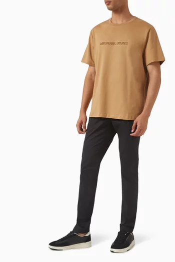Embossed-logo T-shirt in Cotton